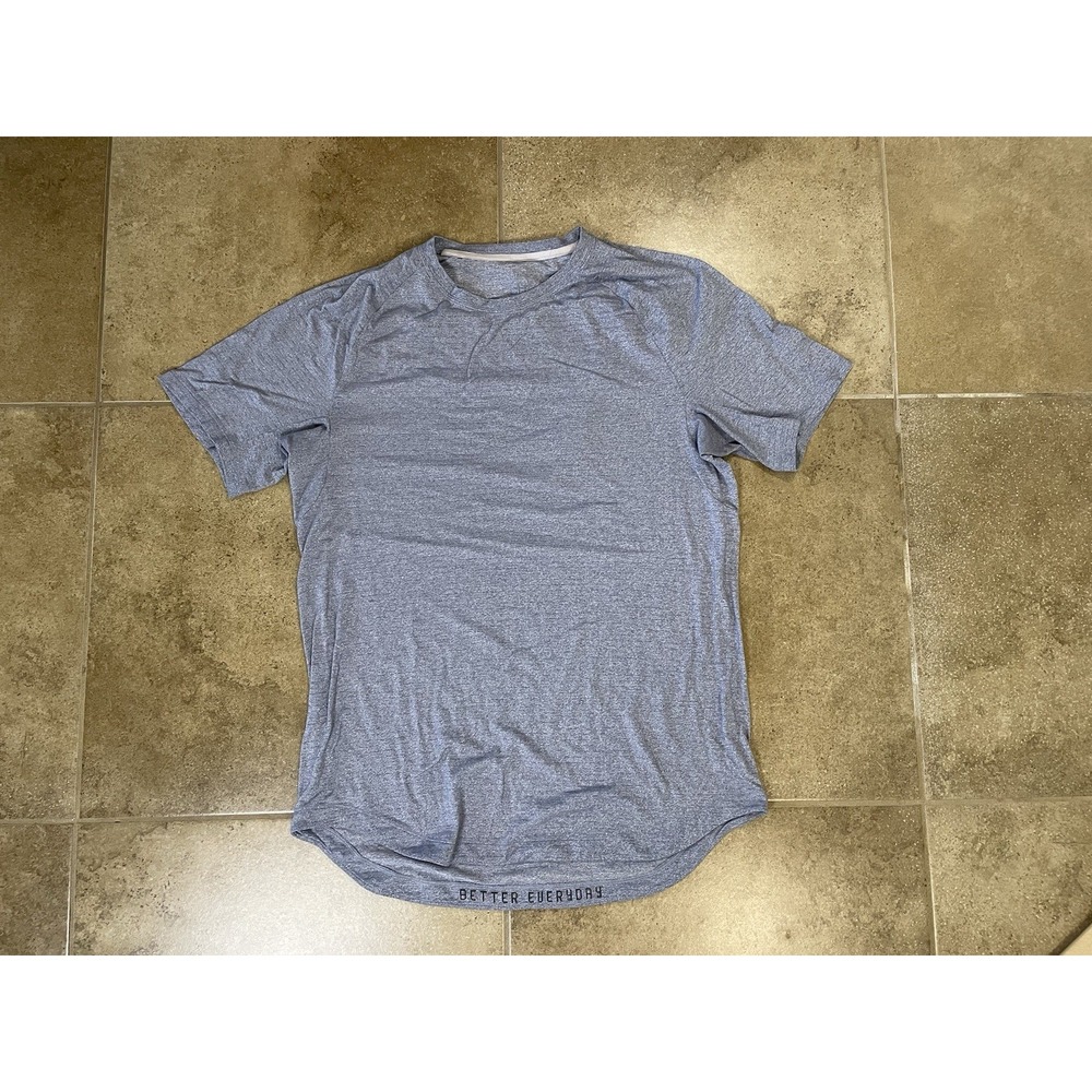 LULULEMON Mens DRYSENSE Aspen Gray Mens Sz L PERFORMANCE Shirt BETTER EVERYDAY